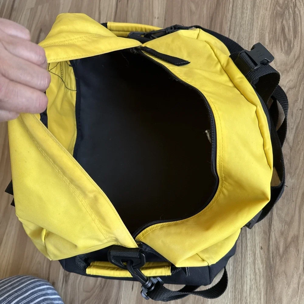 L.L. Bean Adventure Yellow Nylon Water Resistant Duffle Bag Carry On Bag 18